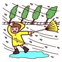 台風が接近してから屋外に出るのは危険です！台風が来る前に、対策を取りましょう！