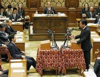安倍総裁と野田首相の党首討論