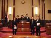 昨年の１１月、名古屋市議会の議場にて会派の先輩方と…